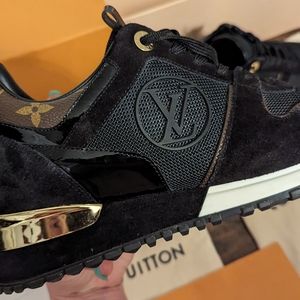 SOLD!! Louis Vuitton Run Away leather trainers